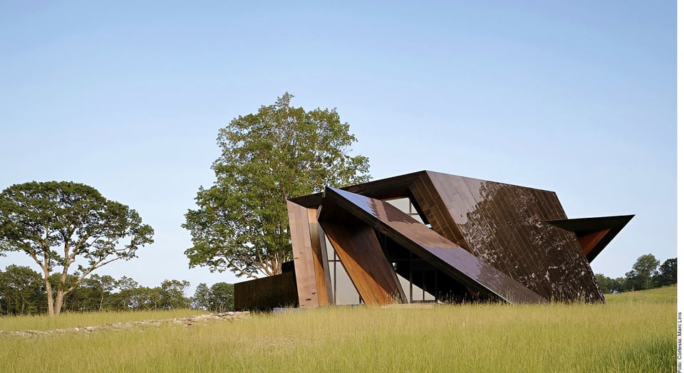 La deconstrucción de la geométrica en la arquitectura de una casa
