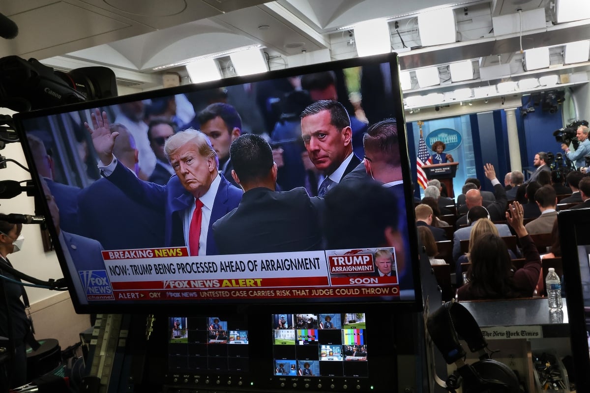 La Casa Blanca rompe el silencio luego de que Trump se entregó a la Corte en Manhattan