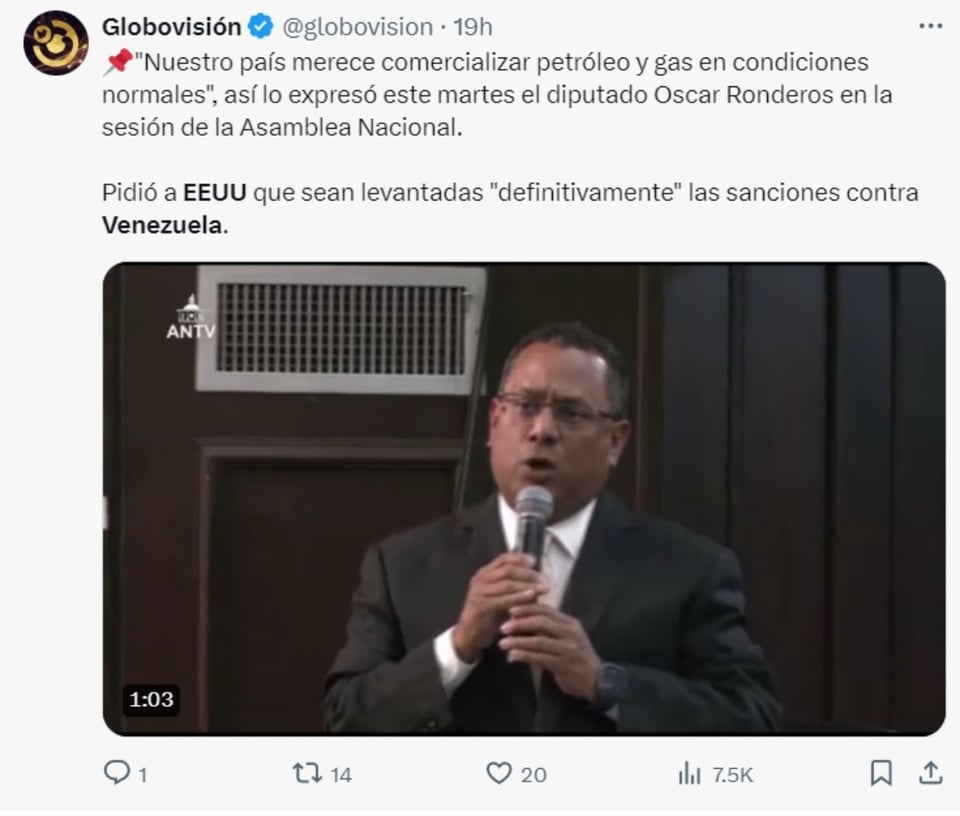 EEUU sanciones Venezuela, migración, alza de precios, registro de votantes, MundoNOW