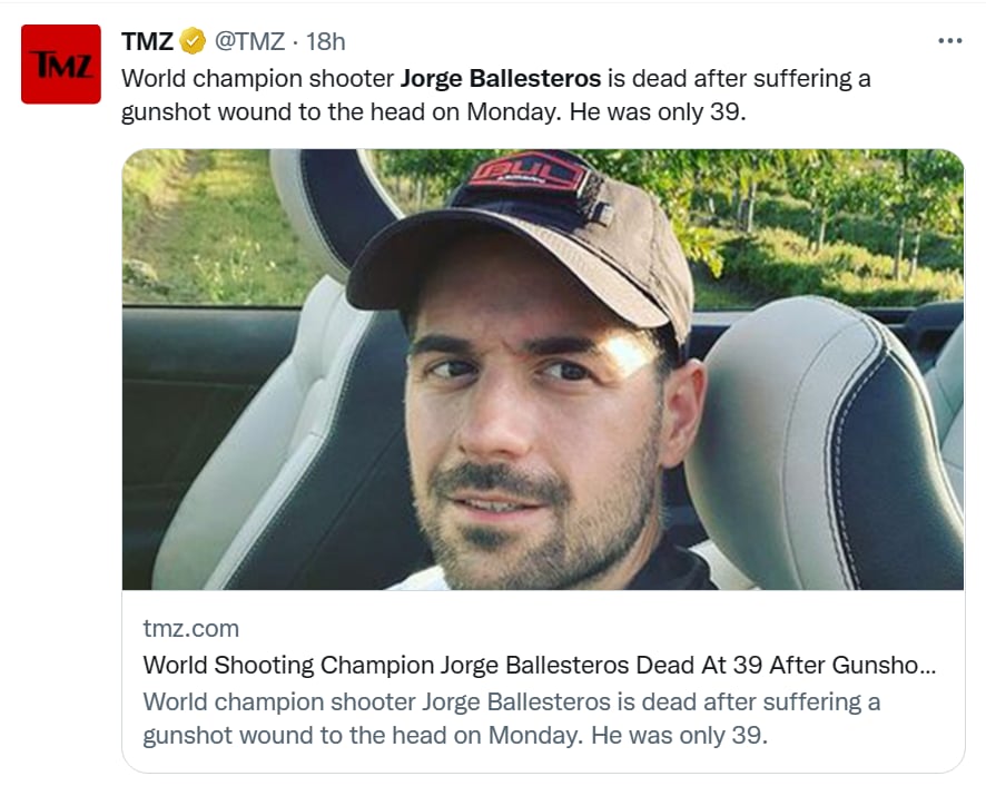 Muere deportista Jorge Ballesteros