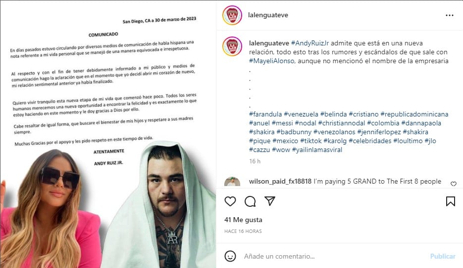 The Mexican boxer would have accepted his romance with Lupillo Rivera's ex