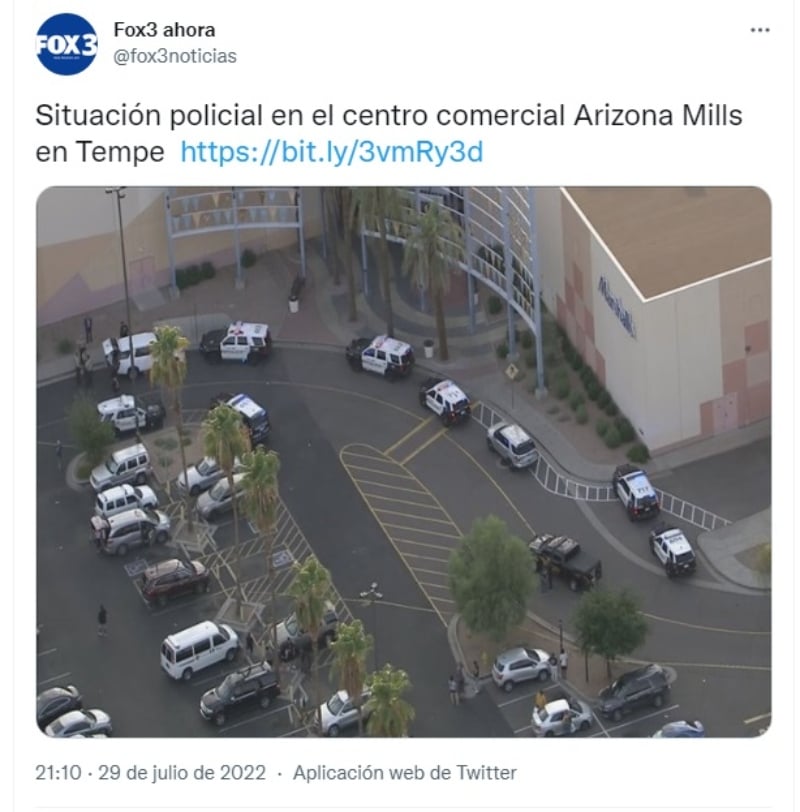 Evacuan el Arizona Mills Mall