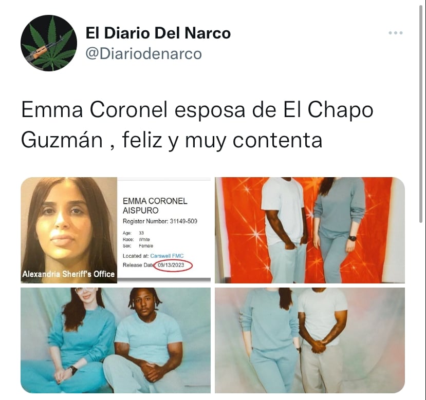 When is the release of Emma Coronel?