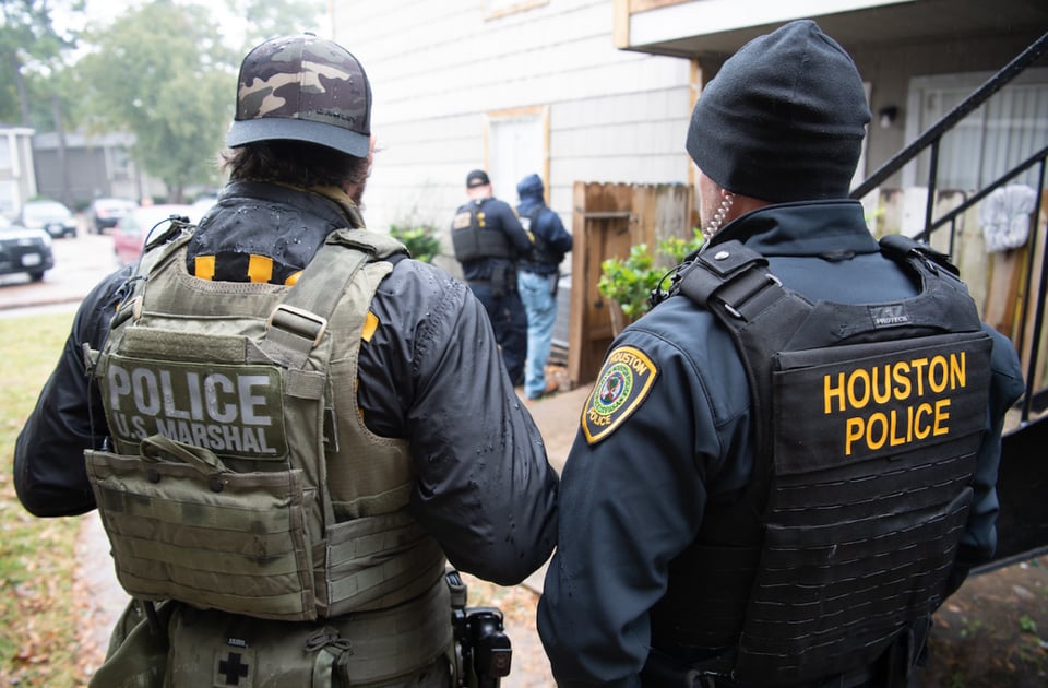 Houston Police, US Marshal, cooperación entre agencias, crimen, Houston