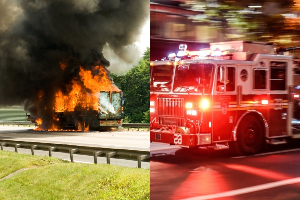 Evacúan casas en Nueva Jersey tras explosión de camión; anuncian cierre de carreteras