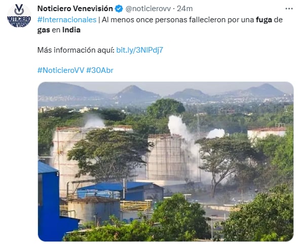 Fuga gas India muertos