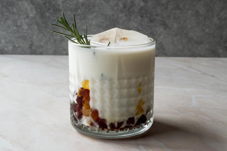Salted caramel White Russian, drink, alcohol