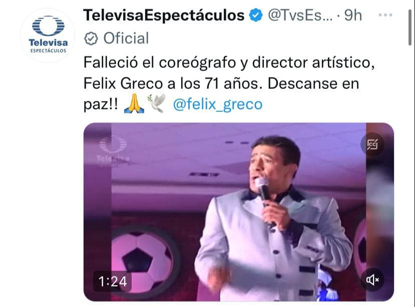 They mourn the death of Felix Greco