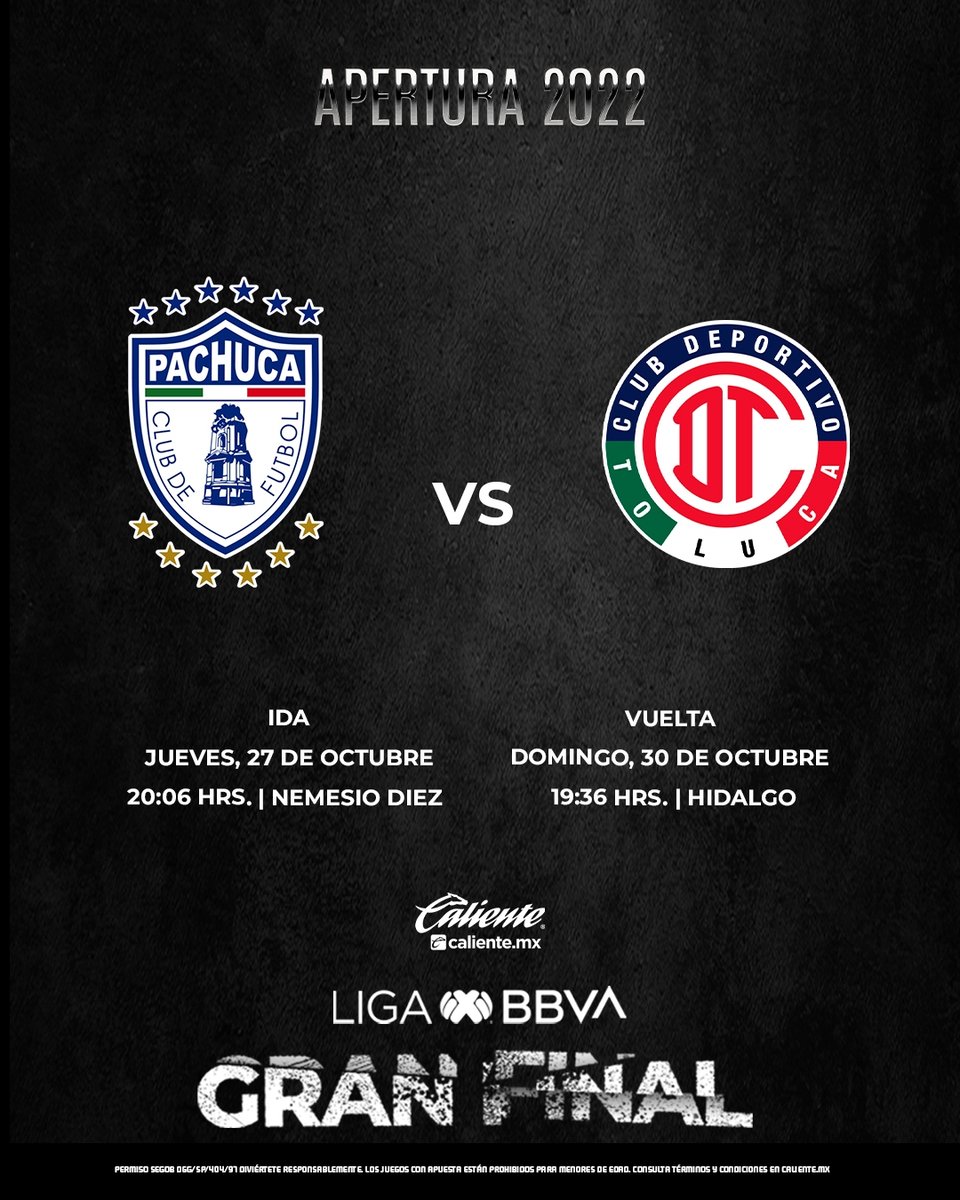 ¿Dónde ver la final de fútbol mexicano Toluca vs Pachuca?