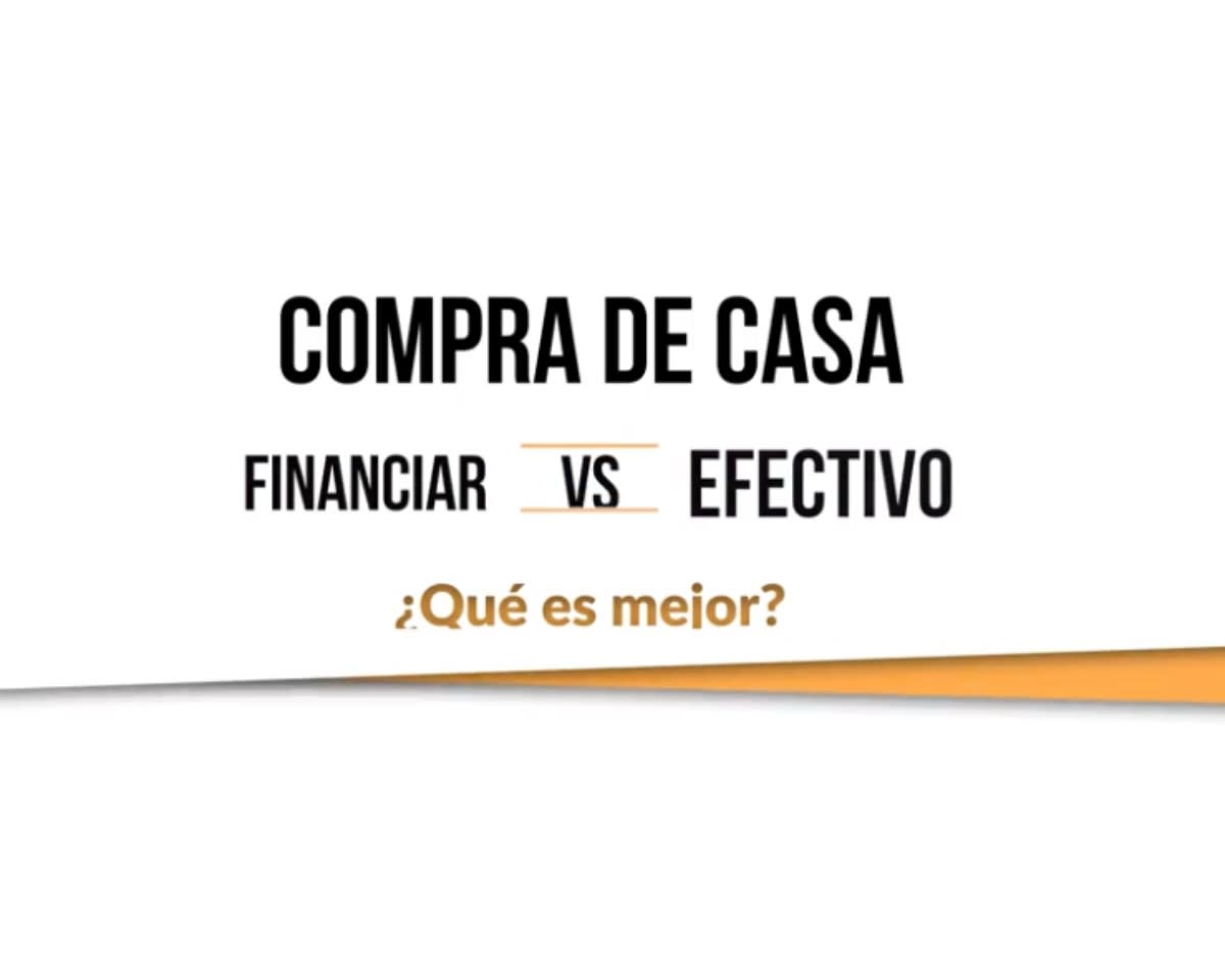 Finance or buy a house for cash:  What is better?  (Video)