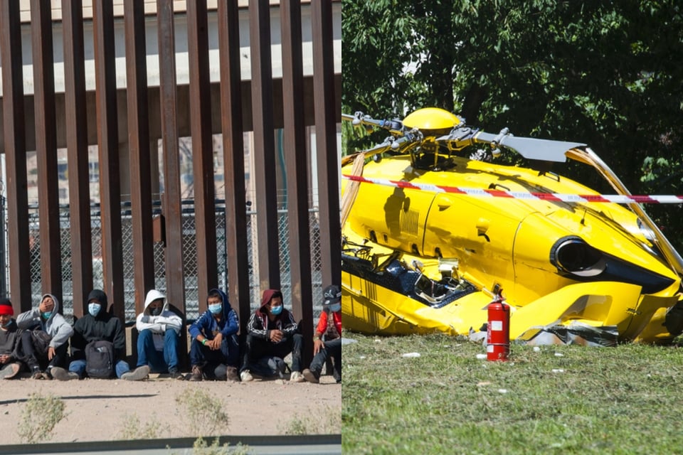 Se estrella helicóptero de seguridad de Texas en frontera con México