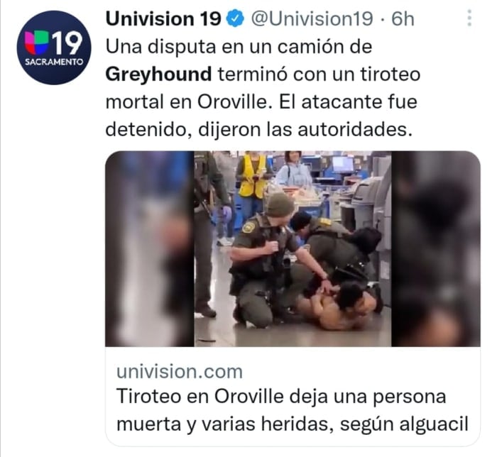 Greyhound Walmart bus shooting