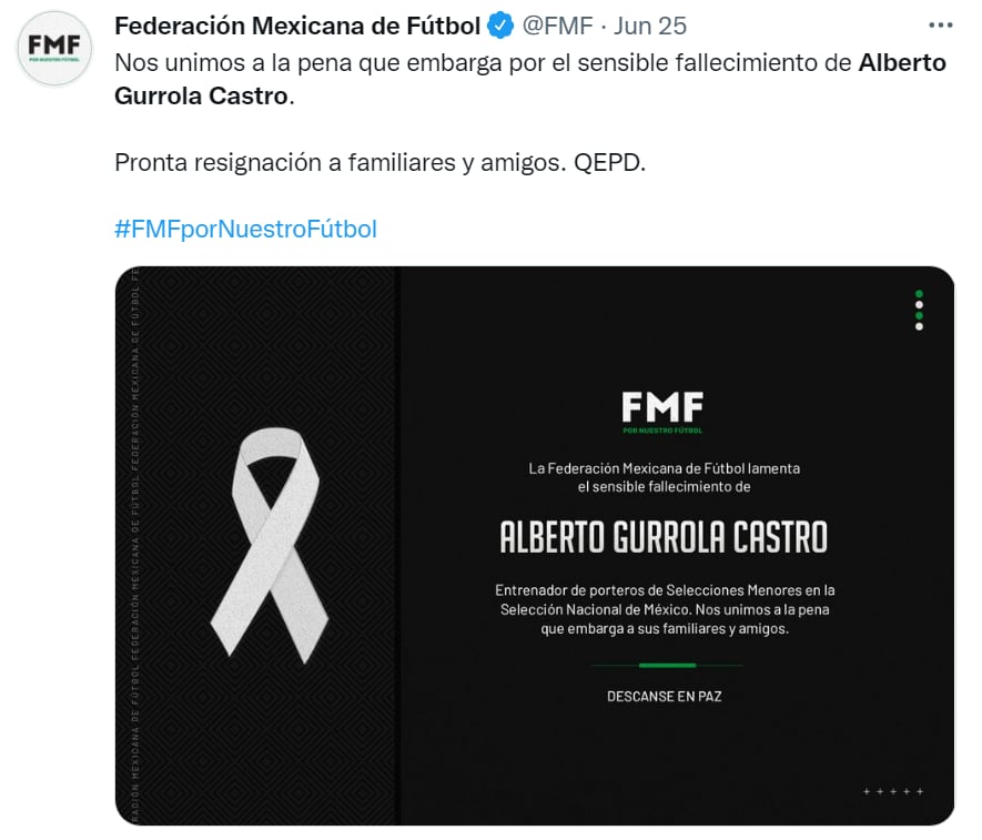 Entrenador porteros Selección Mexicana