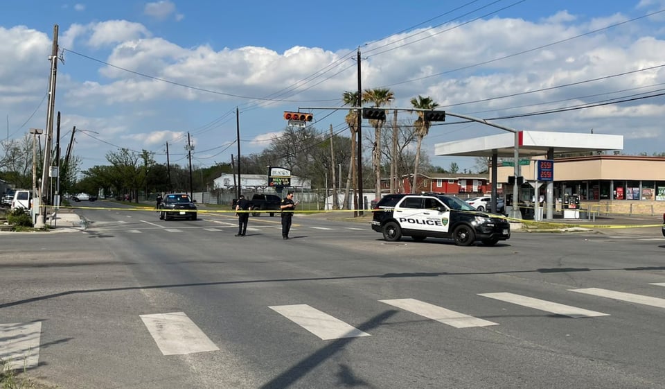 policía, ataque, Houston, patrulla, oficial