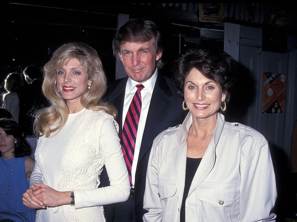 Donald Trump se reencuentra con su ex Marla Maples en cena de ensayo  de su hija Tiffany Trump (FOTOS)