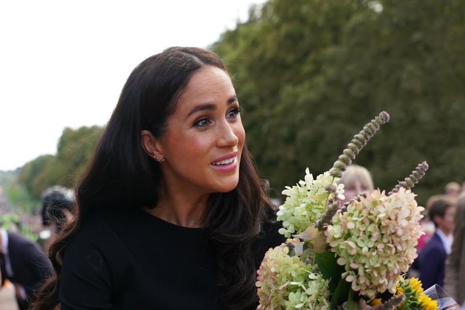 ¿Estaba actuando? Meghan Markle es captada llorando en el funeral de la Reina