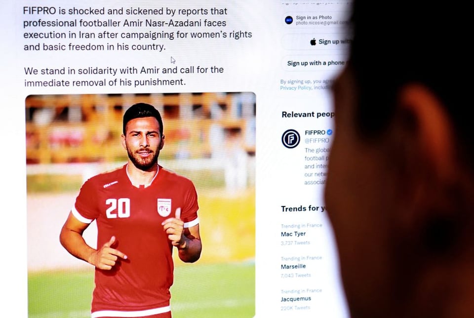 El futbolista Amir Nasr Azadani es condenado a 26 años en prisión, evitando la ejecución (FOTOS)