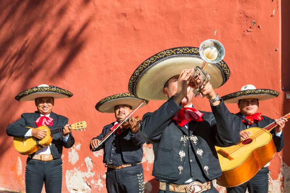 Traditional, mexican, Mariachi, group, music