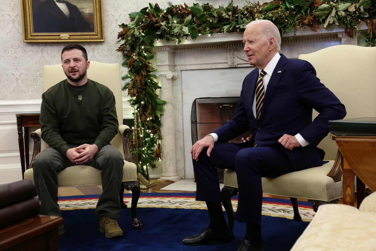 Joe Biden recibe a Volodímir Zelenskyy en la Casa Blanca