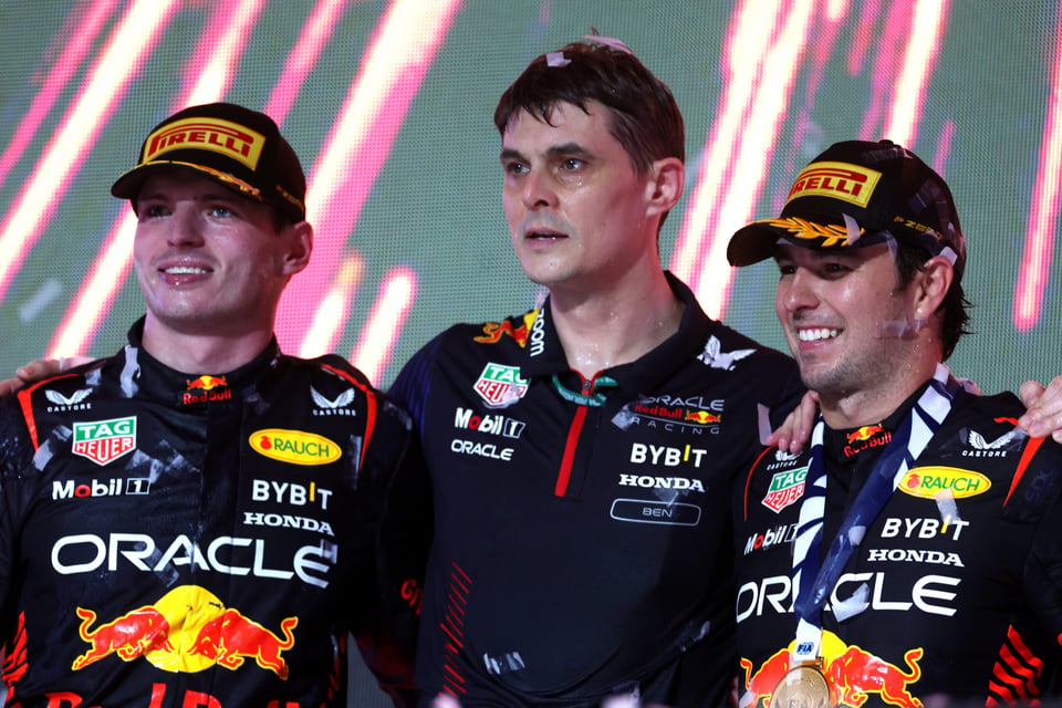 Dos pilotos de Redbull en el podio
