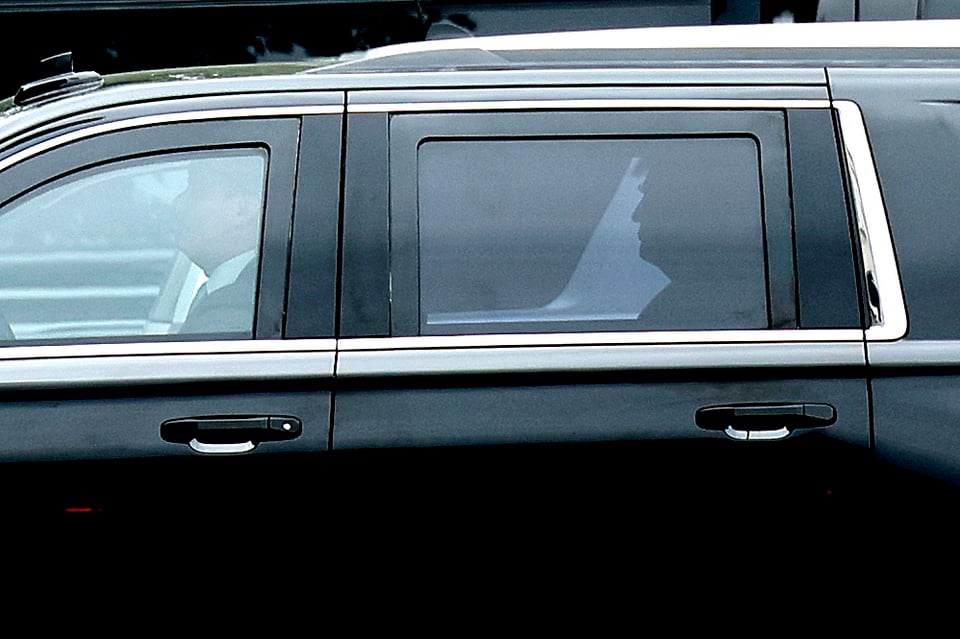 Trump llega al tribunal federal