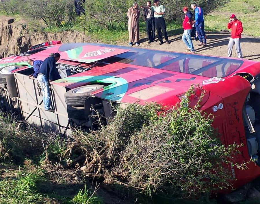 Accidente de autobús de jóvenes atletas de Marruecos en 2015