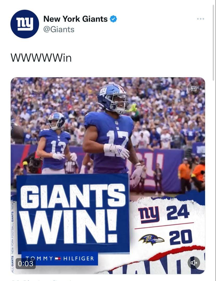 Ravens vs Giants