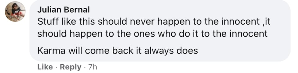 "I believe you, you had a lot of courage to tell me this"
