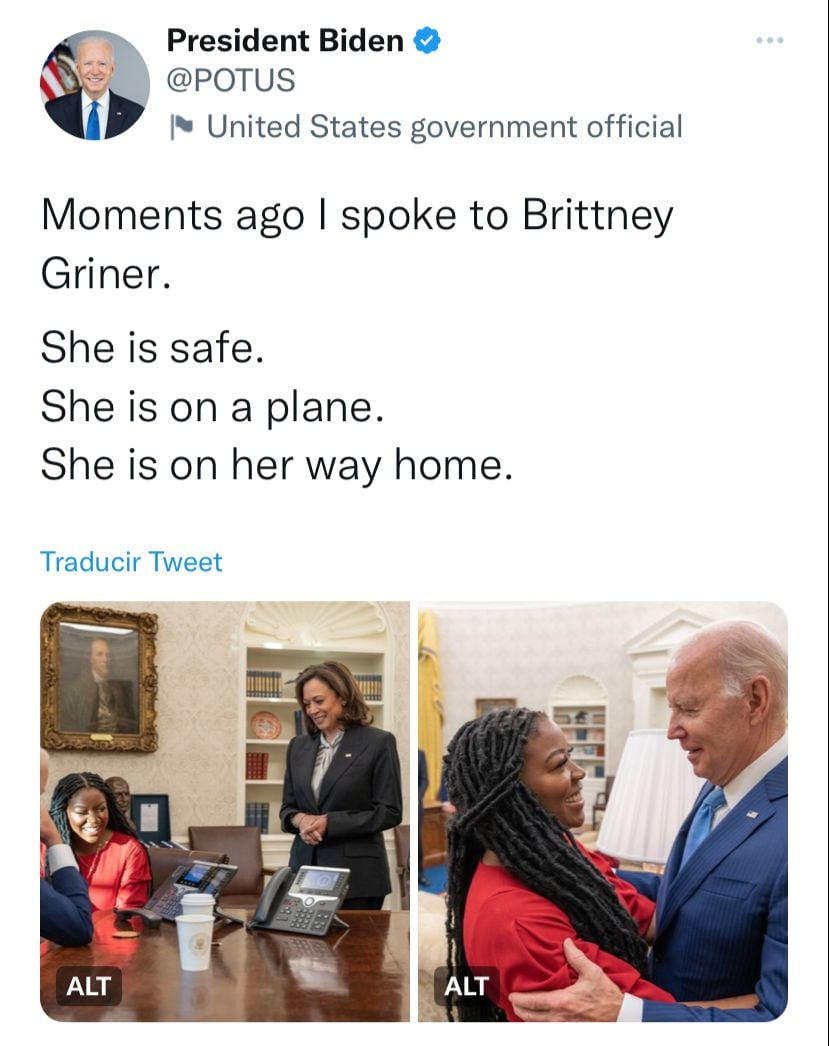 Esto dijo Biden de la liberación