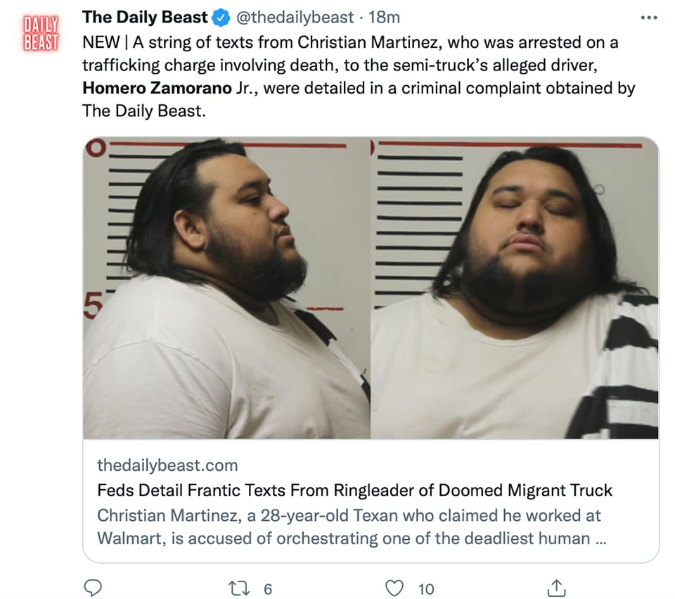 El arresto de Christian Martínez en Palestine, Texas