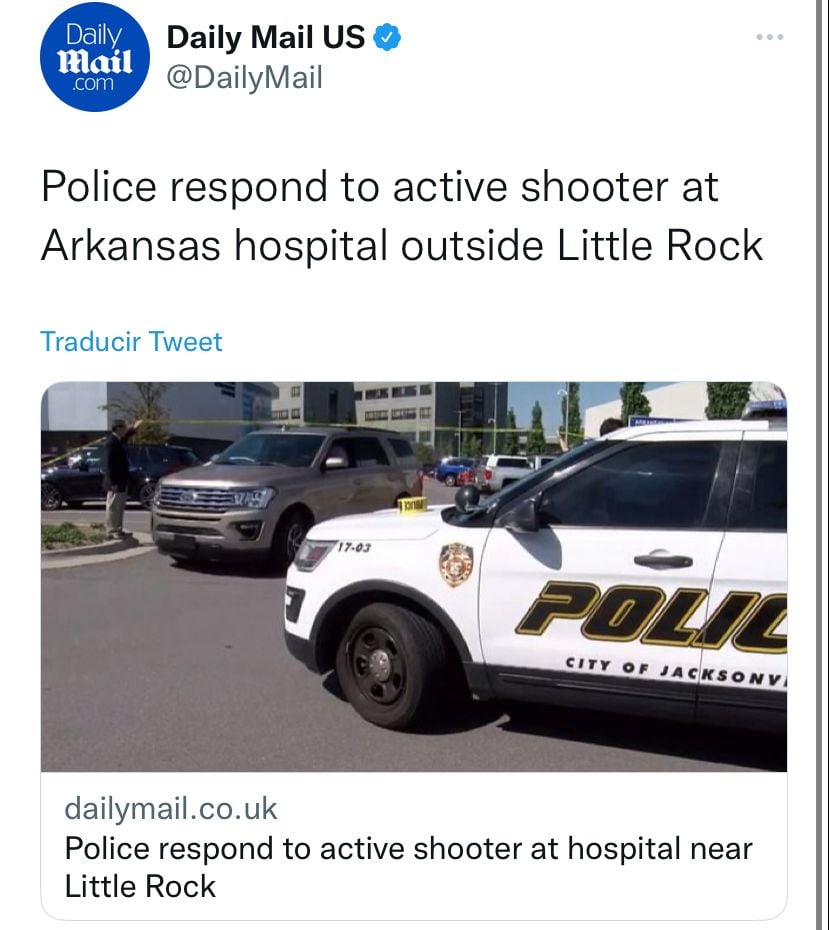 Confirman tragedia en hospital de Arkansas