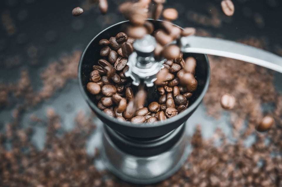 Grinding coffee bean