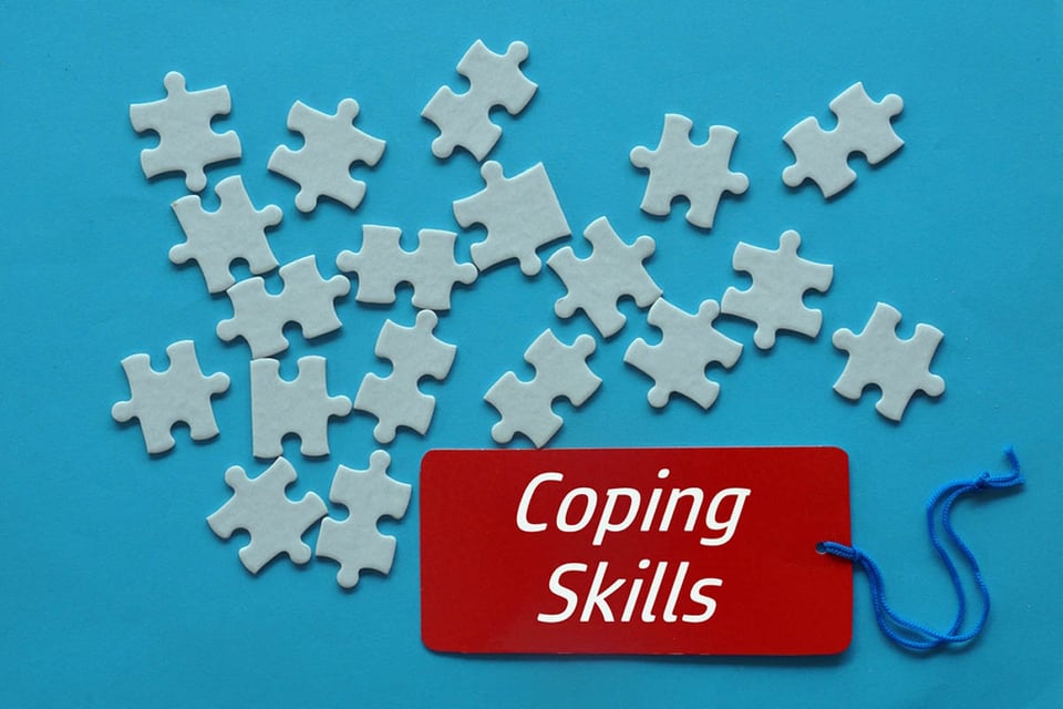 coping skills, puzzle, concept