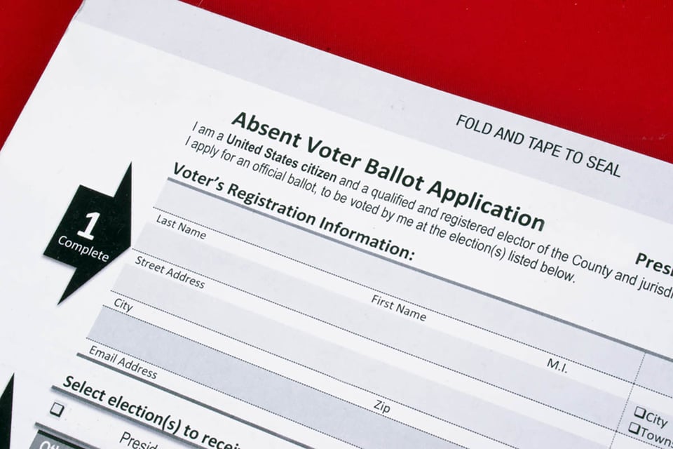 absentee ballot, form, mail, voter, MundoNOW