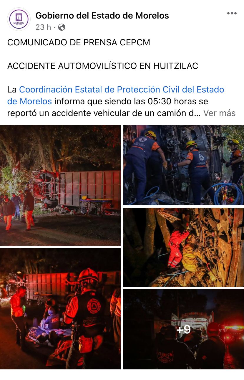 Muestran cómo fue el brutal accidente de la Banda "Real de Huajuapan"