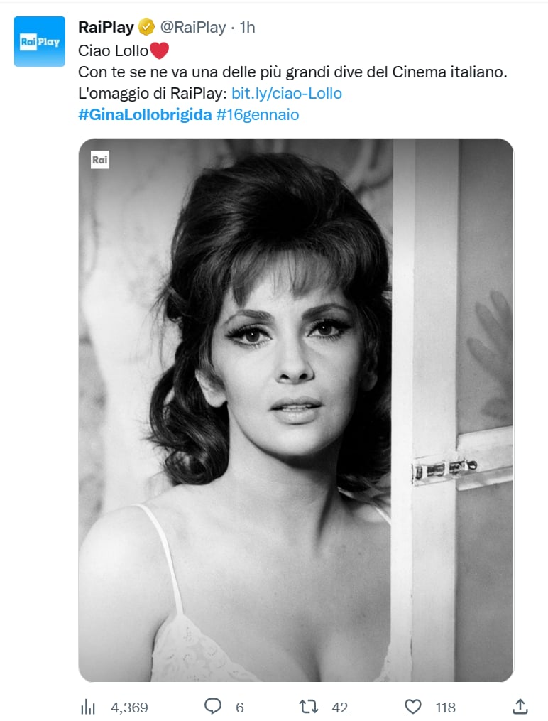 Muere Gina Lollobrigida