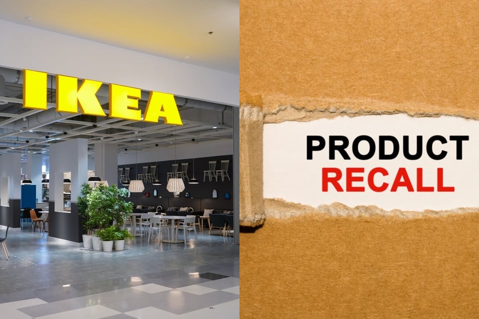 IKEA amplía recall de espejos por riesgo de laceración por caída