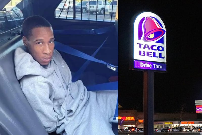 Justin Rivera intenta esconderse en Taco Bell tras robar