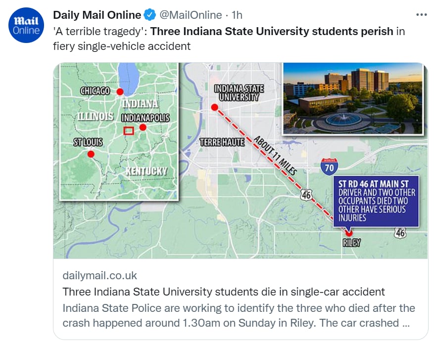 Mueren estudiantes Universidad Indiana