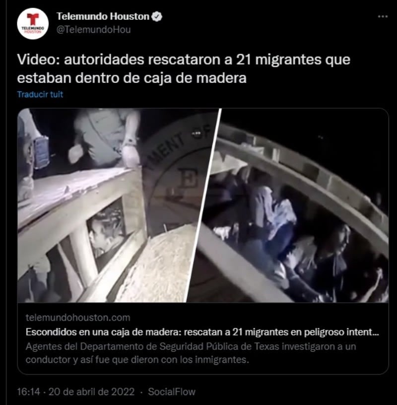 They arrest the driver of the truck that was transporting her
