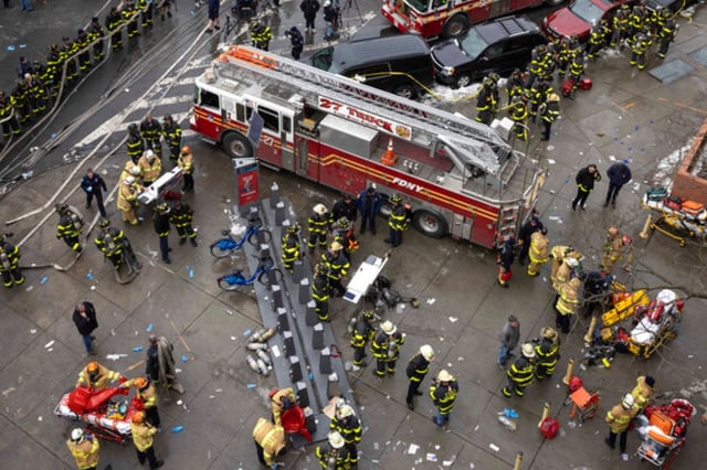 Reportan enorme explosión e «incendio masivo» en Nueva York (FOTOS)