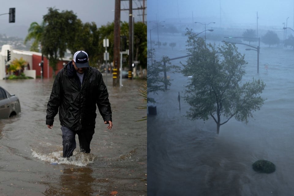 El riesgo de inundaciones se extiende desde San Diego hasta Arizona