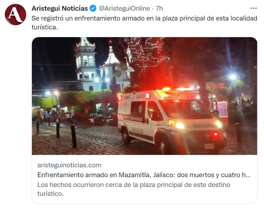 Balacera plaza principal