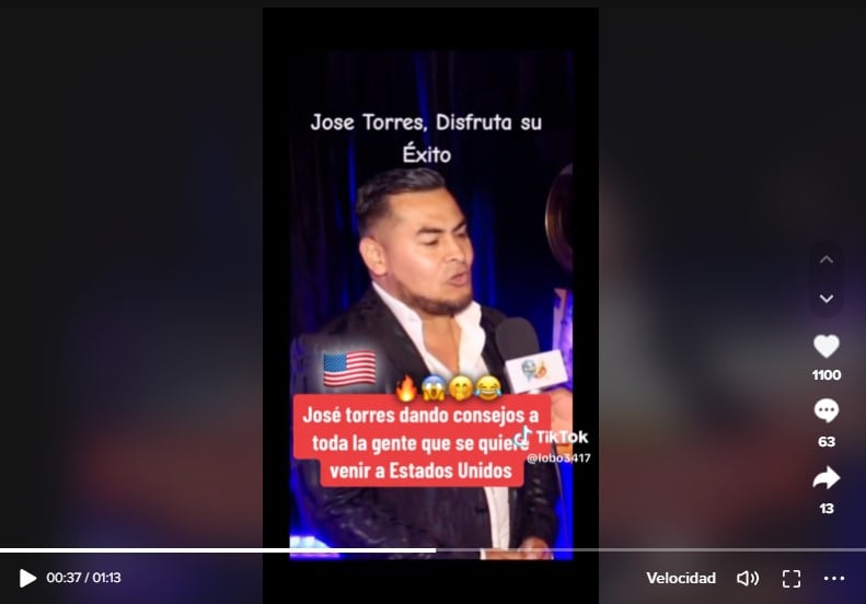 Mexican singer message immigrants