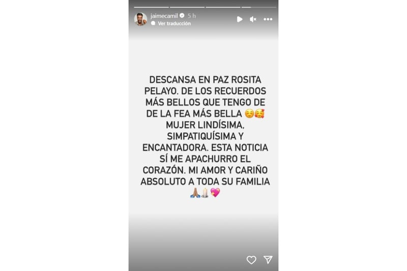 Jaime Camil, Rosita Pelayo, telenovelas mexicanas, luto en la industria, MundoNOW