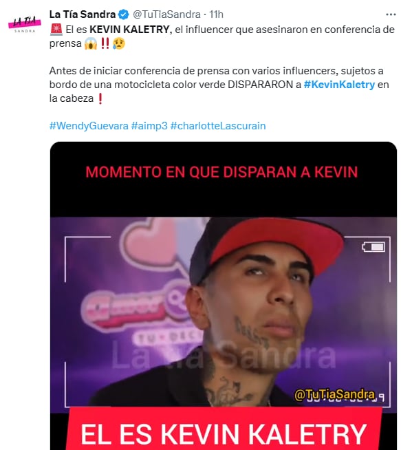 Mensaje Kevin Kaletry