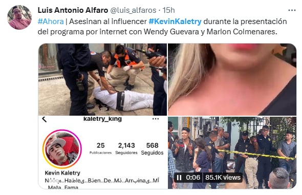 Asesinato influencer