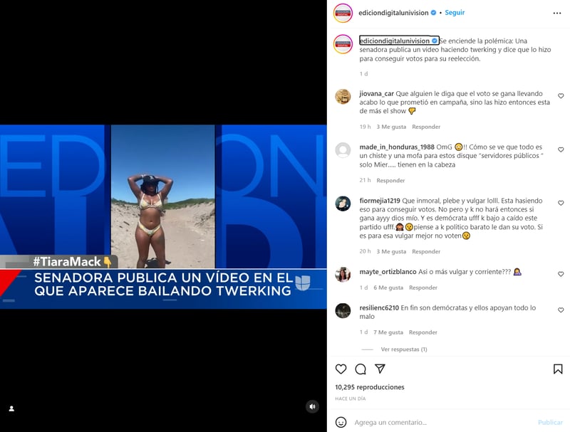Senadora Tiara Mack twerking