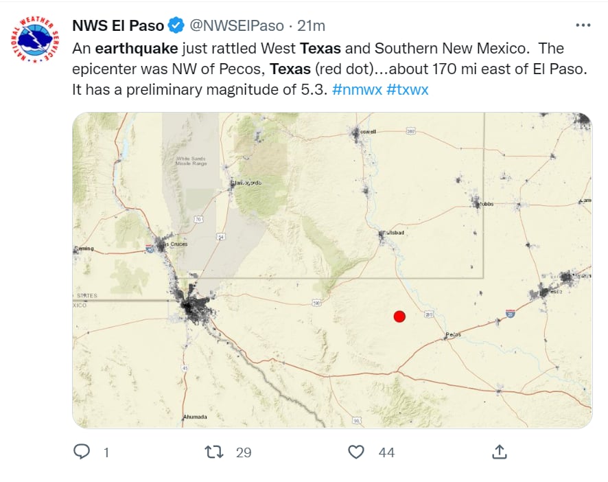 Sismo Texas