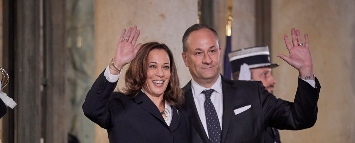 Desalojan a esposo de la vicepresidenta Kamala Harris por amenaza de bomba